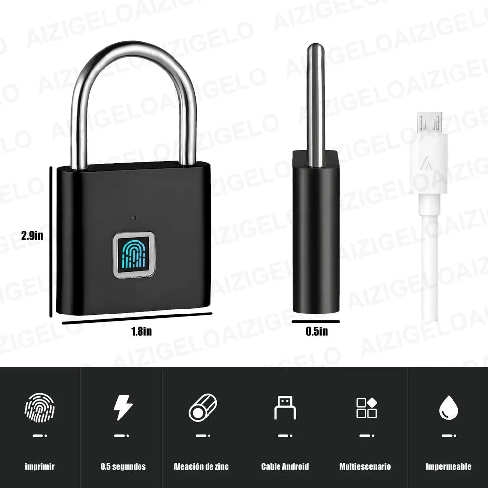 Candado Inteligente con Huella Digital SmartBlock™