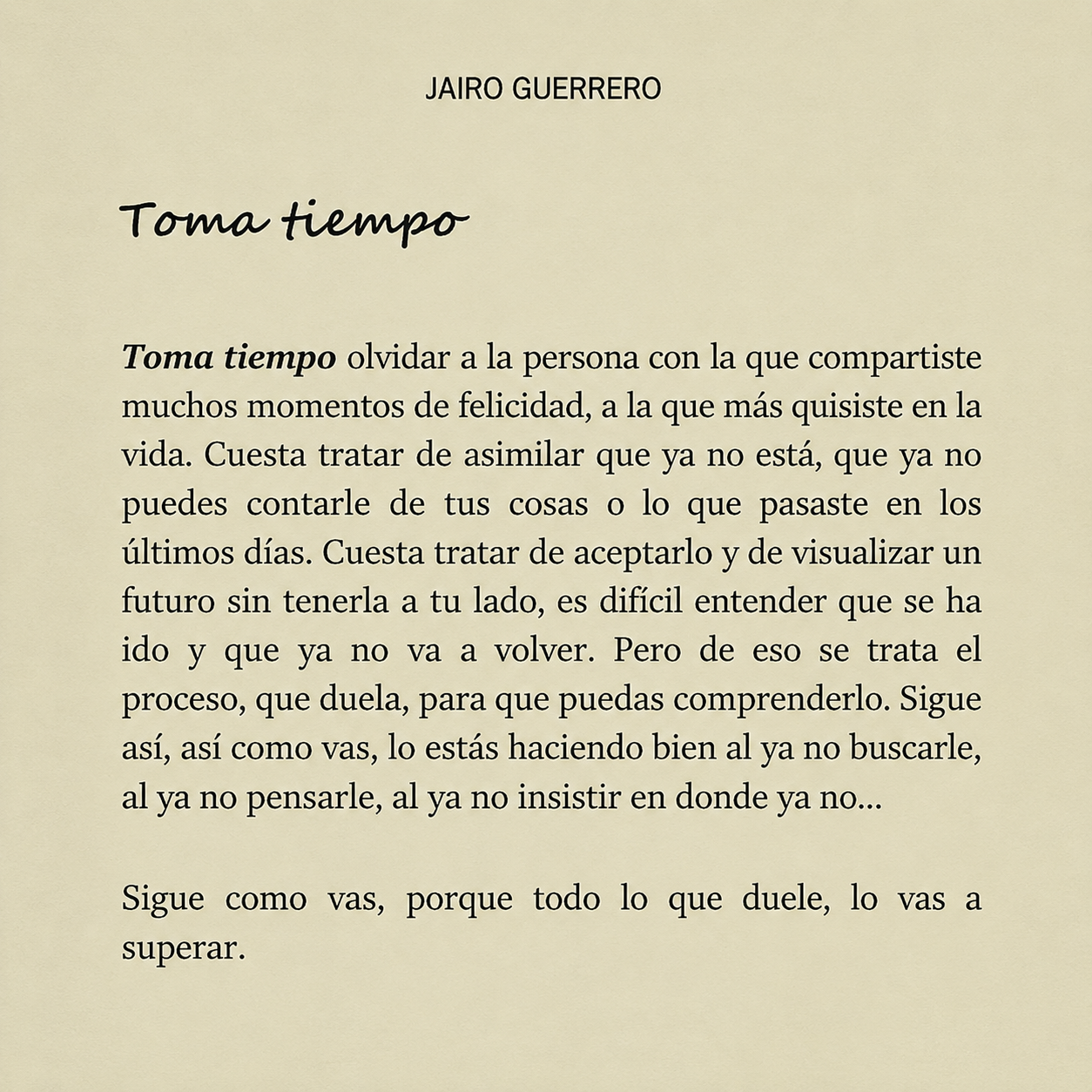SANANDO HERIDAS Mientras Despido tus Recuerdos