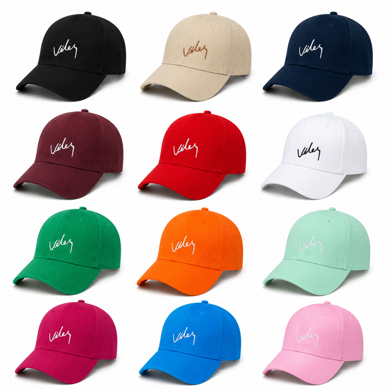 Gorra Bordado Velez unicolor Tela Drill