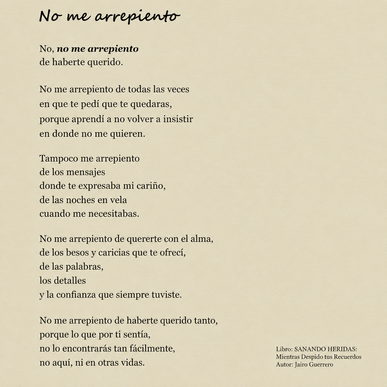 SANANDO HERIDAS Mientras Despido tus Recuerdos