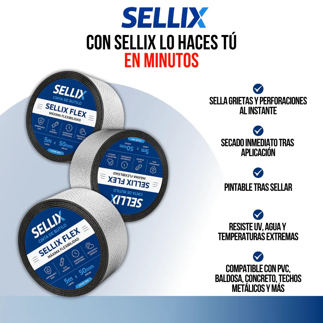 2X1 CINTA DE BUTILO SELLADORA | SELLIX™