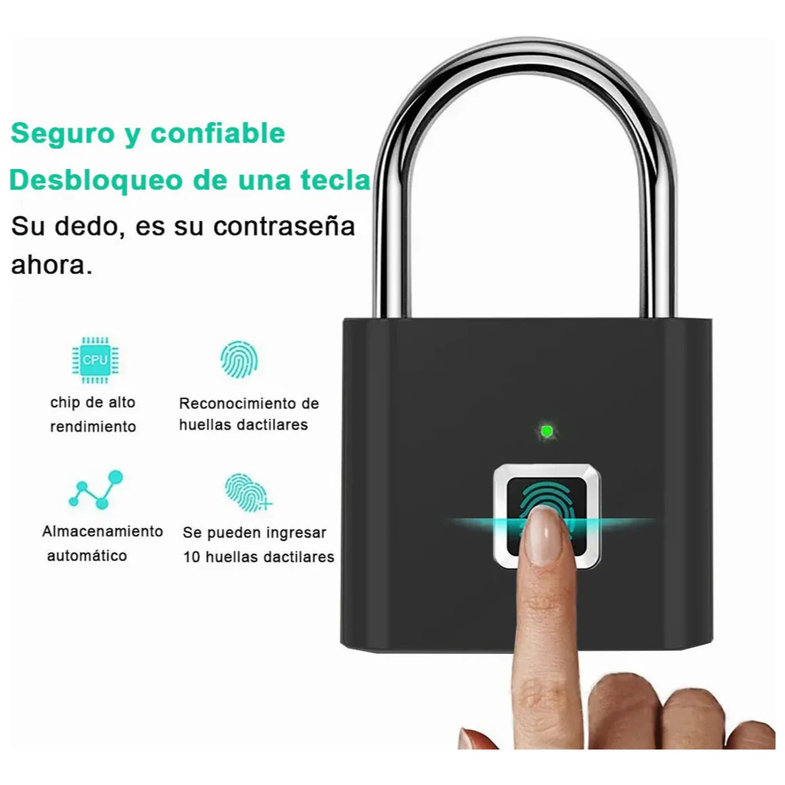 Candado Inteligente con Huella Digital SmartBlock™