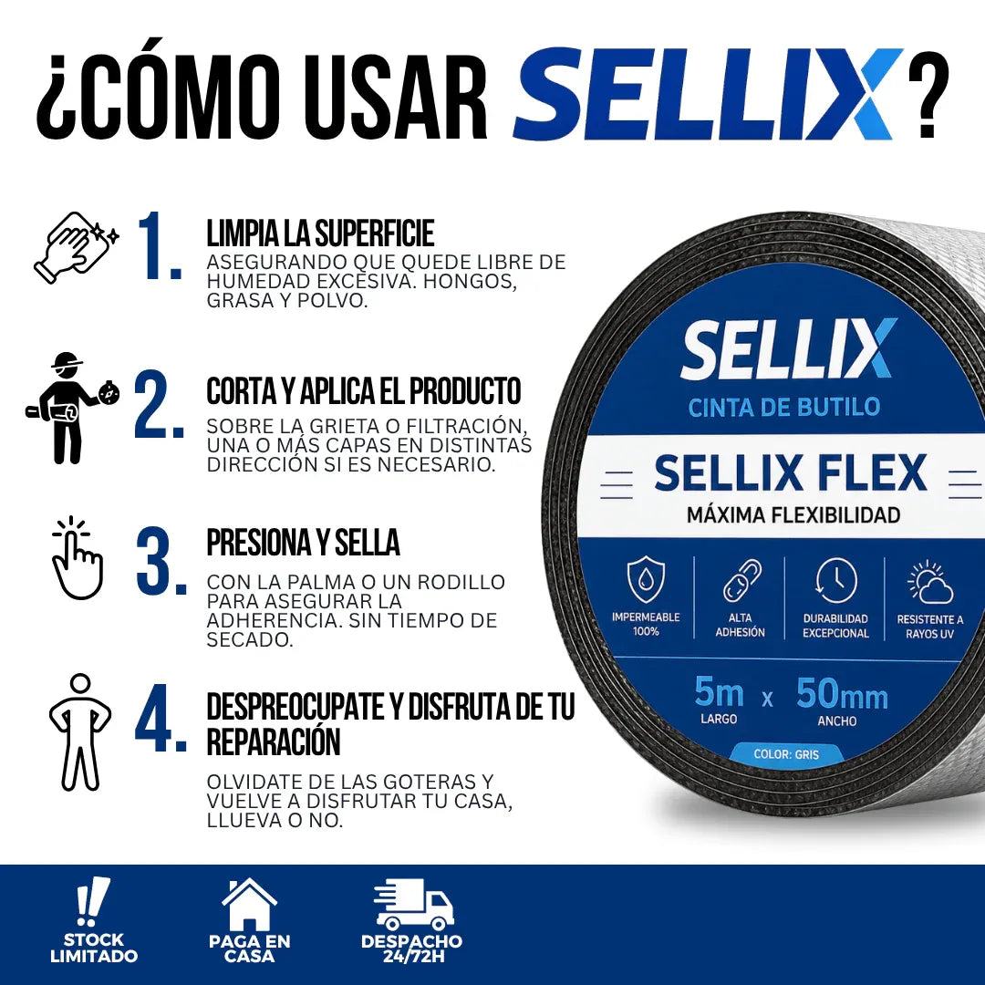 2X1 CINTA DE BUTILO SELLADORA | SELLIX™