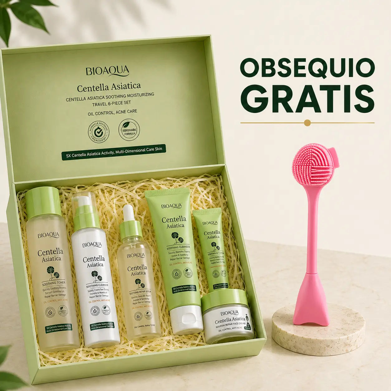 KIT BIOAQUA CENTELLA ASIÁTICA + 🎁OBSEQUIO